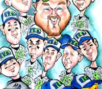 Sports Teams Caricatures by Mark Hall