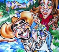Unique proposal caricatures from artist Mark Hall
