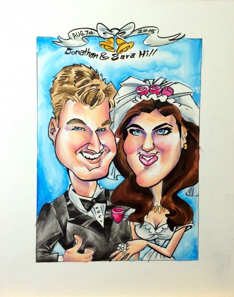 Wedding & Reception Caricature Artist For Hire in Denver CO | Mark 