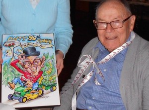 Punkie's 90th.Birthday Caricature