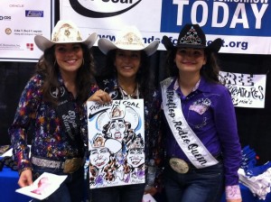 2014's Rodeo Queens photo with Caricature.