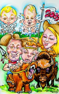 Caricature Artist for Family Portraits