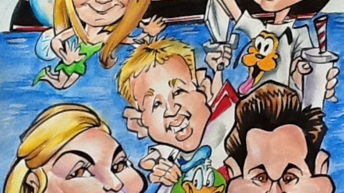 Disney Vacation Caricatures in Denver, CO | Mark Hall Caricature 