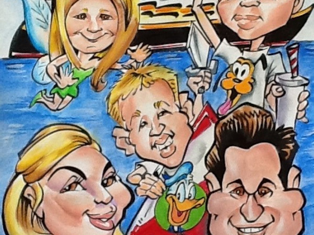 Disney Vacation Caricatures in Denver, CO | Mark Hall Caricature Art Inc