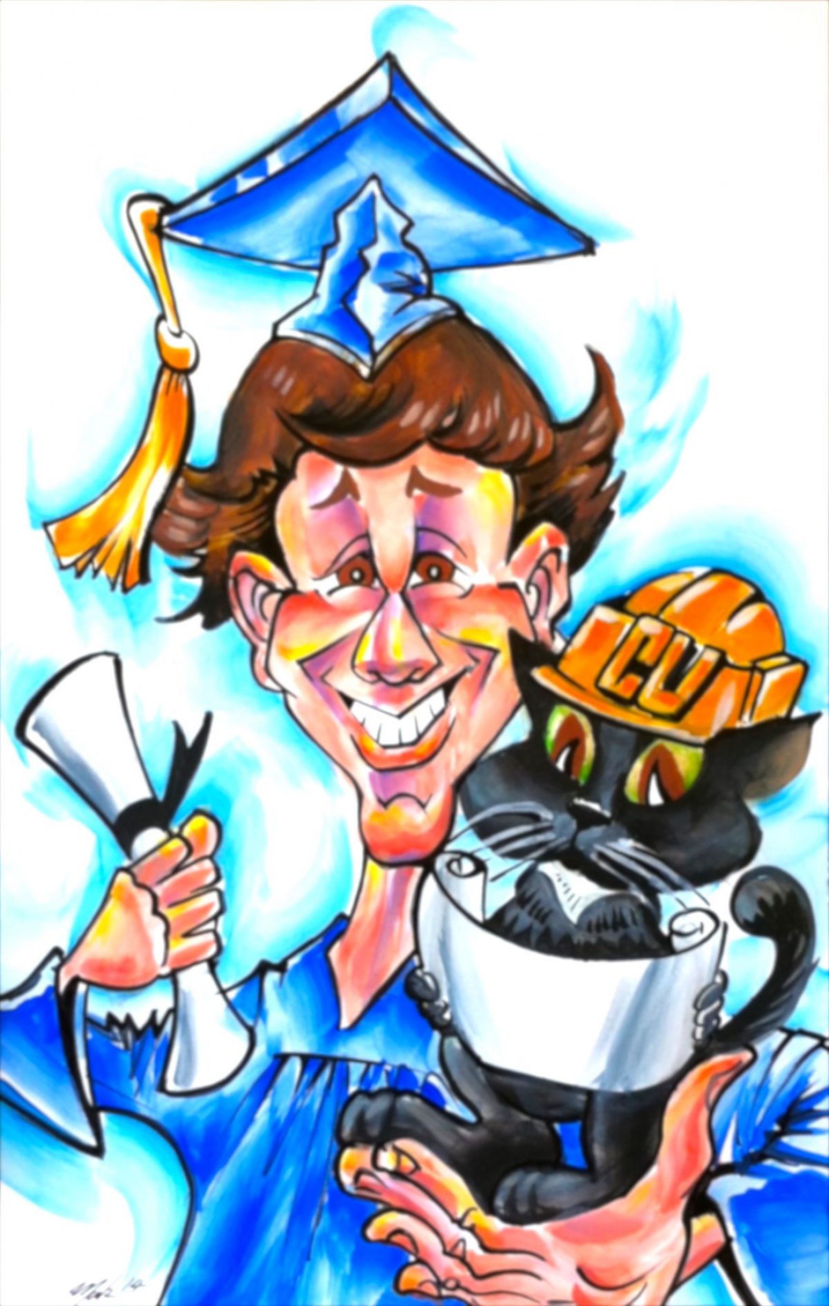 Graduation Party Caricatures For Sale in Denver, CO | Mark Hall 