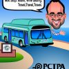 Traveling Man Miami - Caricature Art