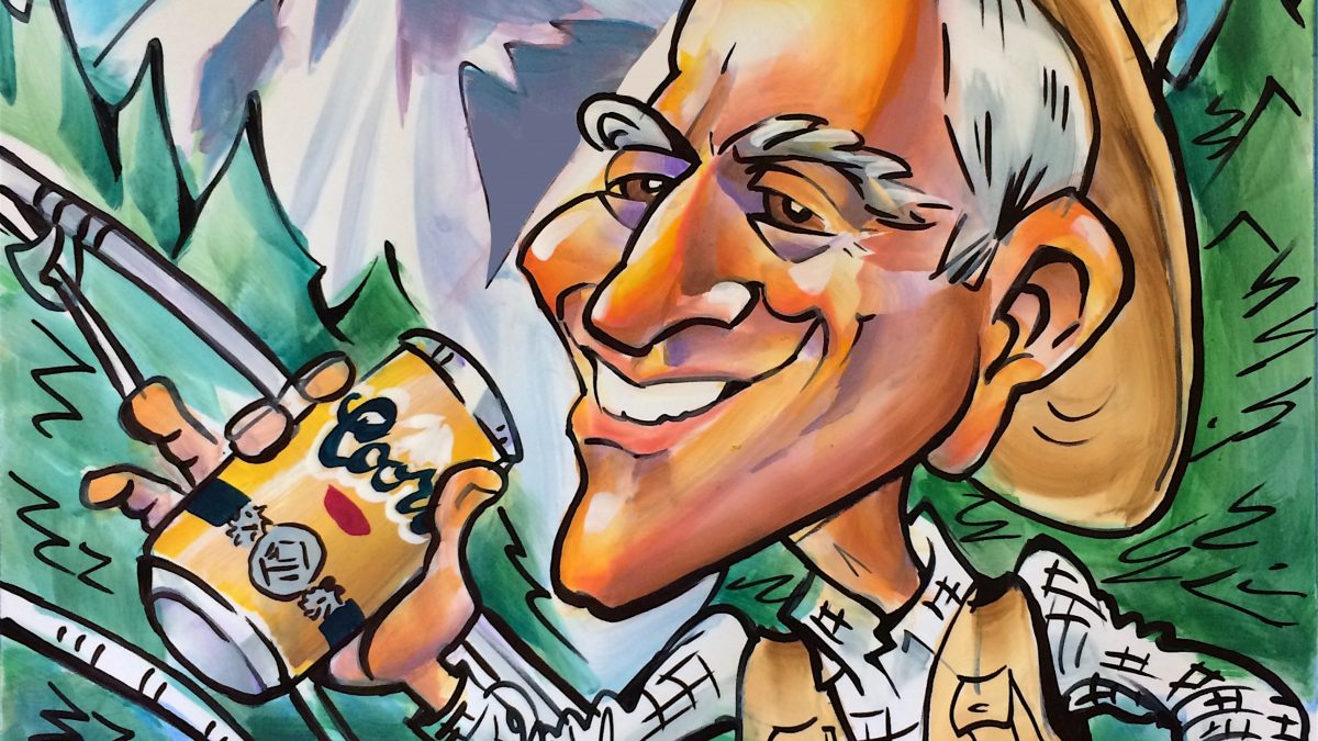 Personalized Retirement Caricature in Denver, CO | Mark Hall 