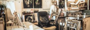 caricature art office