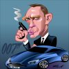 Daniel Craig Caricature 007