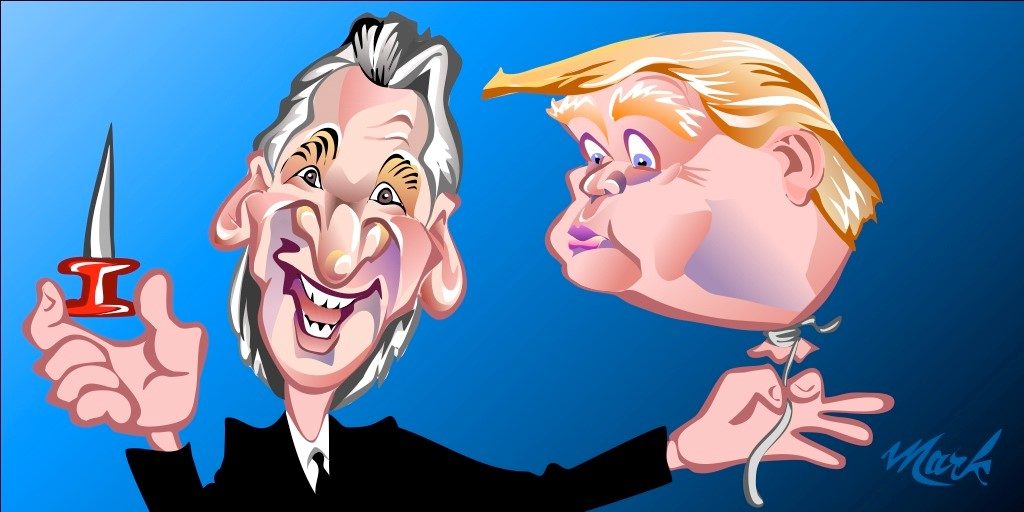 bill maher trump caricature drawing