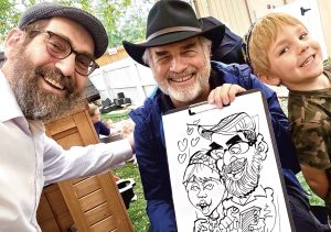 Family Carnival Caricatures.